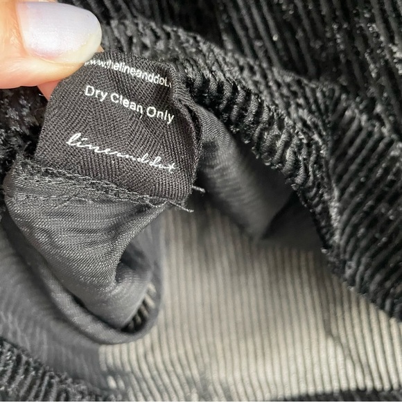 Line and Dot Blouse Womens Medium Michelle Velvet Striped Romantic Sheer Top - Picture 5 of 8